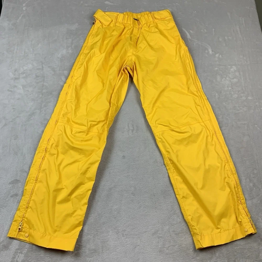Mountain Equipment Co-Op Snow Pants Mens Medium Yellow Zipper Legs Elastic Waist